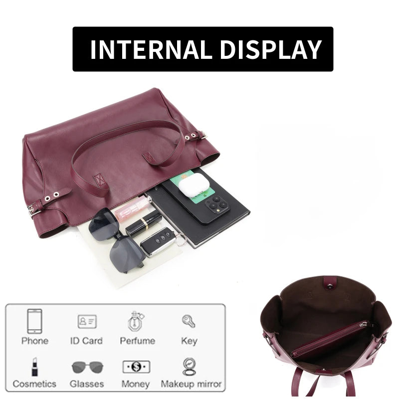 Victoria Tote Bag Set – Elegant Handbag & Matching Purse