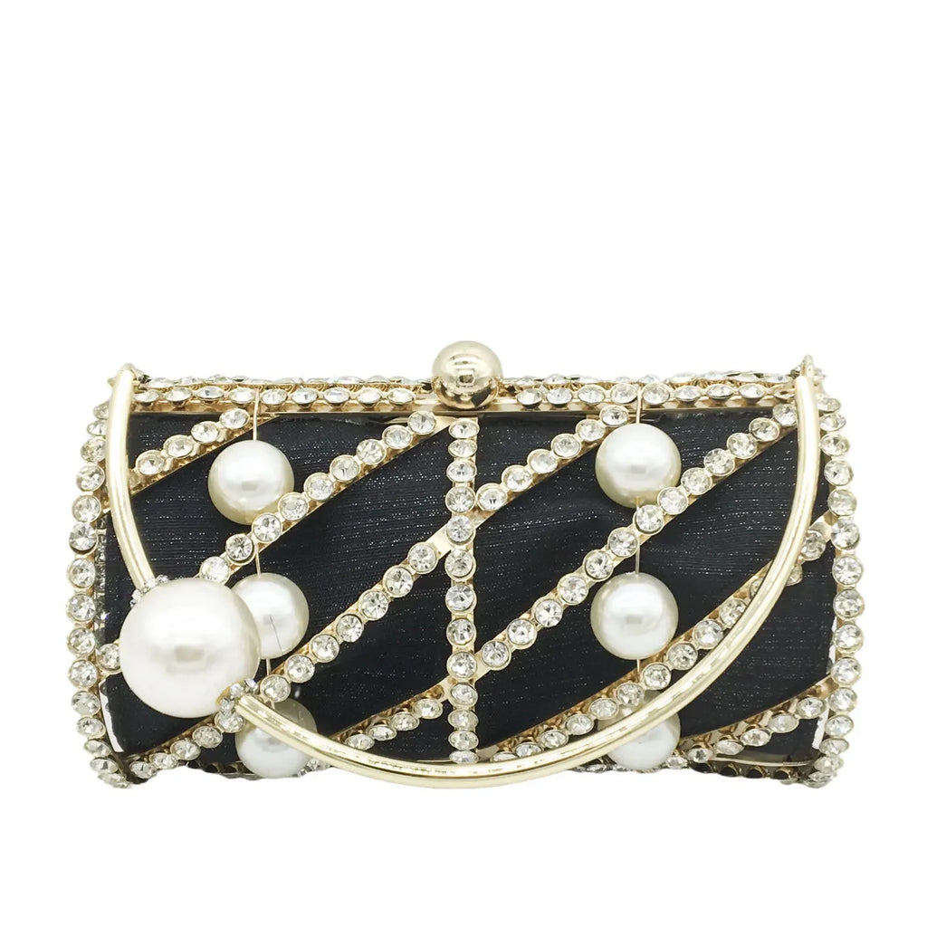 Celeste Crystal Beaded Bag – Elegant Evening Handbag