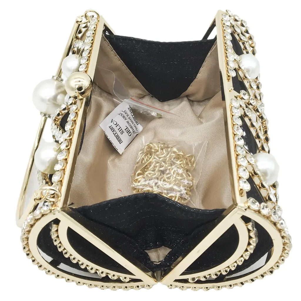 Celeste Crystal Beaded Bag – Elegant Evening Handbag