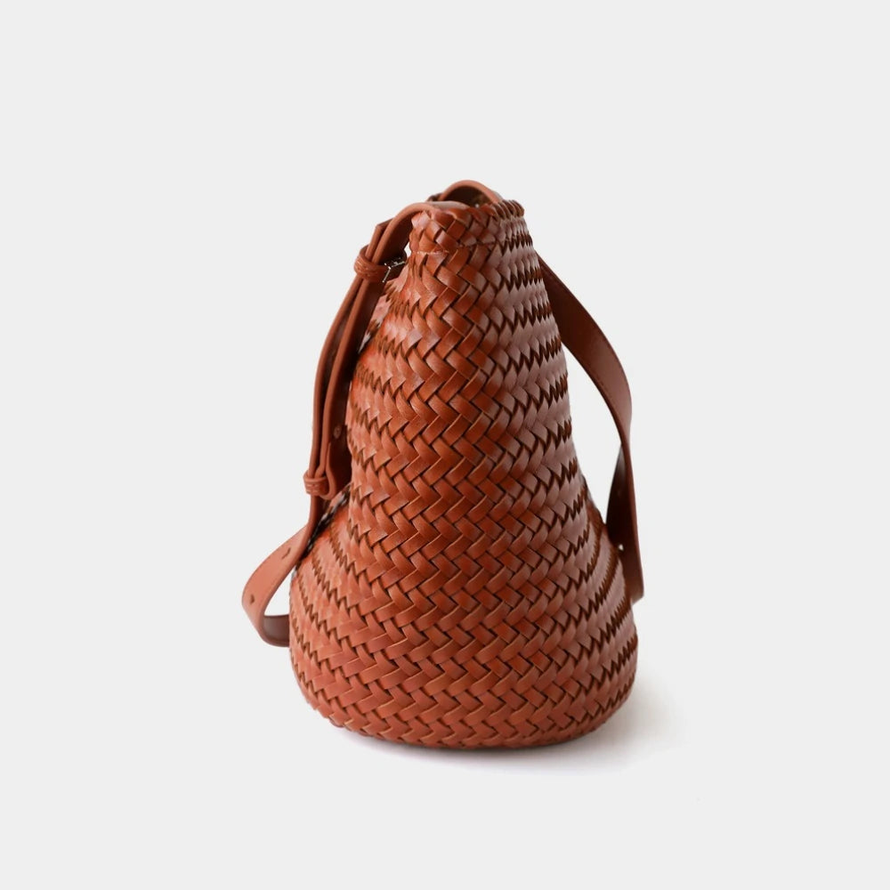 Élise Woven Bucket Bag – Timeless French Elegance