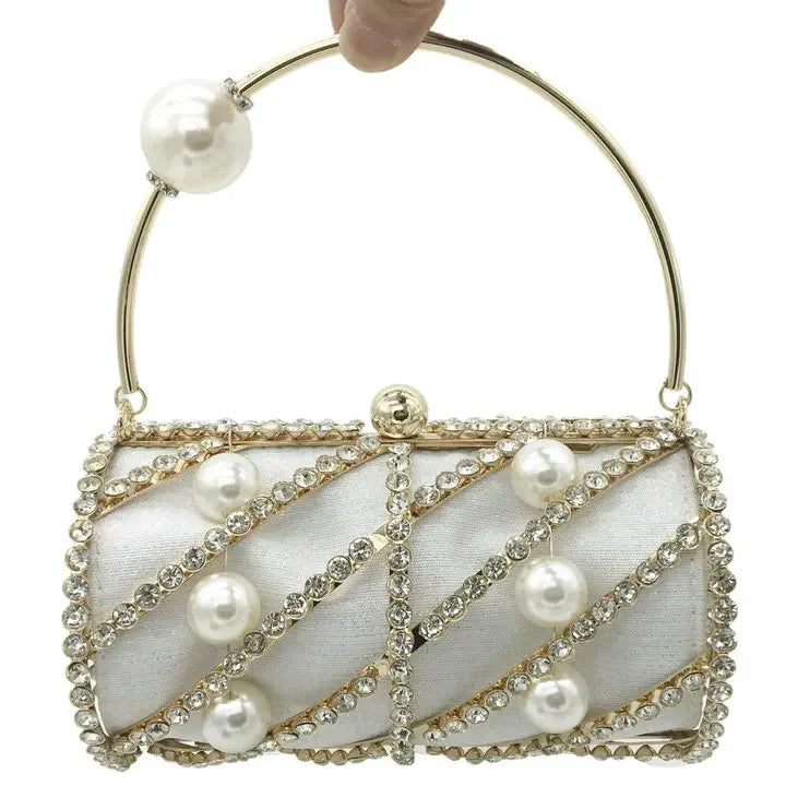 Celeste Crystal Beaded Bag – Elegant Evening Handbag
