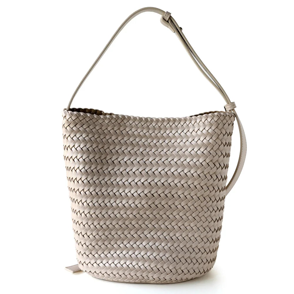 Élise Woven Bucket Bag – Timeless French Elegance