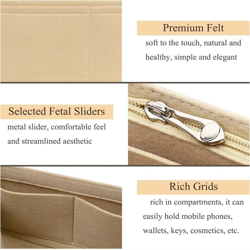 Mini Tote Bag Organizer Insert – Perfect Fit & Easy Storage