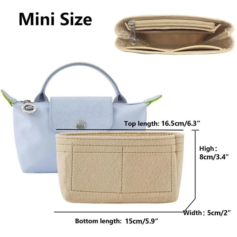 Mini Tote Bag Organizer Insert – Perfect Fit & Easy Storage