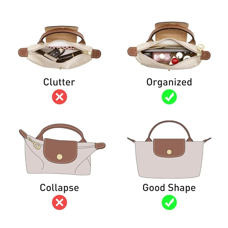 Mini Tote Bag Organizer Insert – Perfect Fit & Easy Storage